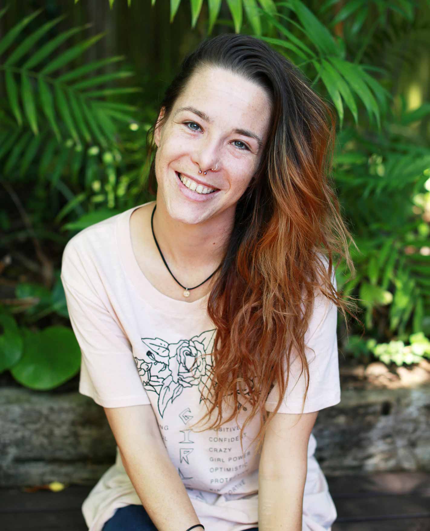 Smiling woman after finding freedom with CAP Release Groups