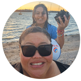 Winnie-CAP-Client-at-beach-with-daughter Winnie CAP Debt Help Client at beach with daughter