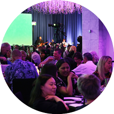 People socialising and enjoying themselves at one of CAP's Fundraising dinners