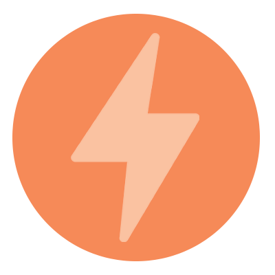 orange lightning icon