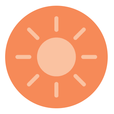 orange sun icon